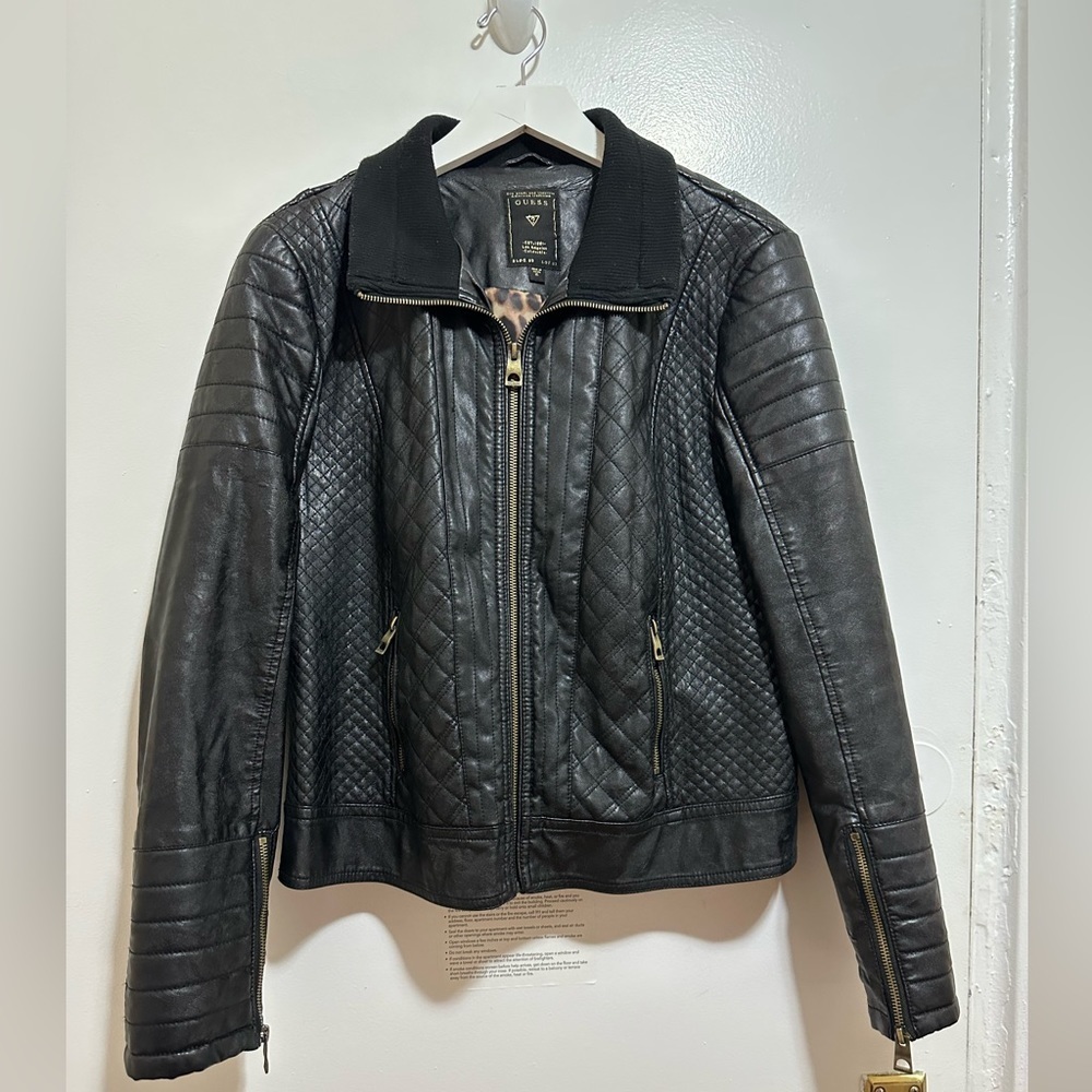 Guess leather moto jacket